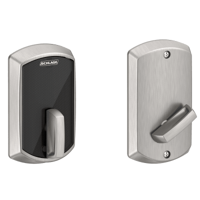 Grade 2 Fire Rated Deadbolt Lock, Control Series, Greenwich Trim, Satin Chrome Finish